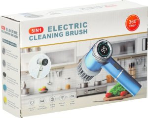 Szczotka myjka elektryczna do czyszczenia 5w1 do łazienki podłogi fug basenu LED 17