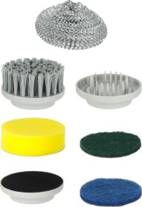 Szczotka myjka elektryczna do czyszczenia 5w1 do łazienki podłogi fug basenu LED 3