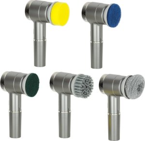 Szczotka myjka elektryczna do czyszczenia 5w1 do łazienki podłogi fug basenu LED 9