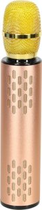Mikrofon bezprzewodowy do karaoke Bluetooth złoty 6