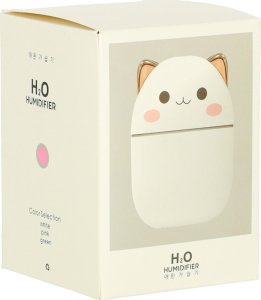 Nawilżacz powietrza dyfuzor do olejków kotek biały RGB 12