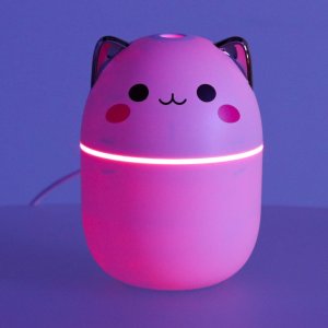 Nawilżacz powietrza dyfuzor do olejków kotek biały RGB 8