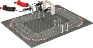 Coil Tor samochodowy wyścigowy policyjny elektryczny + 2 auta klocki konstrukcyjne GD-01 2