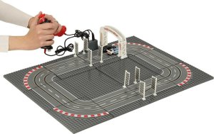 Coil Tor samochodowy wyścigowy policyjny elektryczny + 2 auta klocki konstrukcyjne GD-01 7