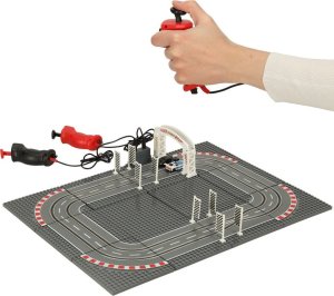 Coil Tor samochodowy wyścigowy policyjny elektryczny + 2 auta klocki konstrukcyjne GD-01 10