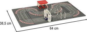 Coil Tor samochodowy wyścigowy policyjny elektryczny + 2 auta klocki konstrukcyjne GD-02 12