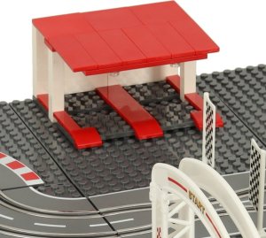Coil Tor samochodowy wyścigowy policyjny elektryczny + 2 auta klocki konstrukcyjne GD-02 7