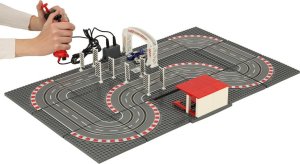 Coil Tor samochodowy wyścigowy policyjny elektryczny + 2 auta klocki konstrukcyjne GD-02 8