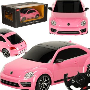 Samochód zdalnie sterowany Rastar 78000 Volkswagen Beetle 1:14 różowy 1