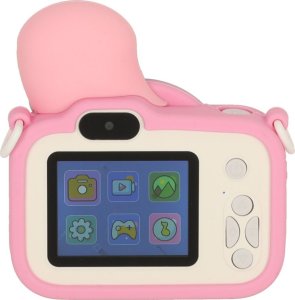 Aparat cyfrowy dla dzieci + karta 32GB różowy syrenka 3