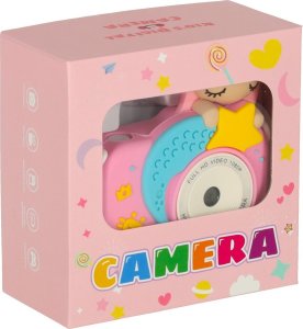 Aparat cyfrowy dla dzieci + karta 32GB różowy syrenka 10