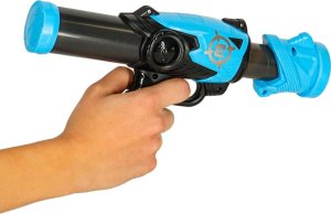 Gra zręcznościowa robot kask strzelanie do celu pistolet kulki celownik 6