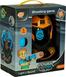 Gra zręcznościowa robot kask strzelanie do celu pistolet kulki celownik 8