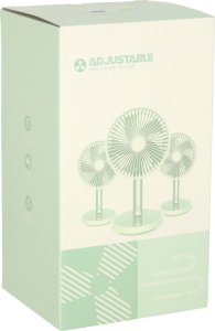 Wentylator wiatrak biurkowy bezprzewodowy 30cm biały 9