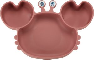 Naczynia silikonowe dla dzieci krab zestaw 19 el ciemny różowy 2