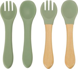 Naczynia silikonowe dla dzieci krab zestaw 19 elementów zielony 11