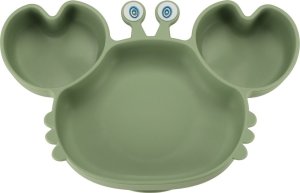 Naczynia silikonowe dla dzieci krab zestaw 19 elementów zielony 2