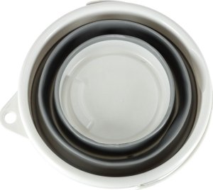 Verk Wiadro silikonowe składane na kemping na grzyby i ryby 10 L szary 3