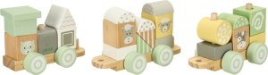 Pociąg kolejka drewniana LULILO pastelowy 4