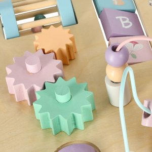 Stolik manipulacyjny LULILO montessori różowy 6