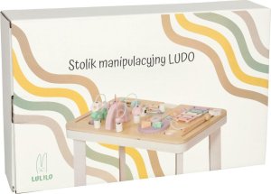 Stolik manipulacyjny LULILO montessori różowy 8
