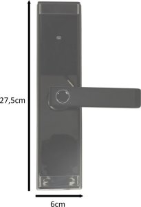 Zamek elektroniczny do drzwi SMART klamka inteligentna na kod odcisk palca bluetooth 4