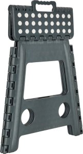 Stołek taboret składany antypoślizgowy 39cm ciemny szary 4