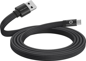 Kabel USB Mobile Origin USB-A - USB-C 1 m Czarny (MCF-USBA-1M-BLK) 2