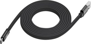 Kabel USB Mobile Origin USB-A - USB-C 1 m Czarny (MCF-USBA-1M-BLK) 4