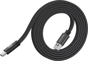 Kabel USB Mobile Origin USB-A - USB-C 1 m Czarny (MCF-USBA-1M-BLK) 5