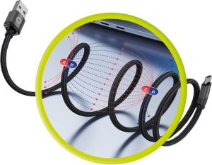 Kabel USB Mobile Origin USB-A - USB-C 1 m Czarny (MC2-USBA-1M-BLK) 7