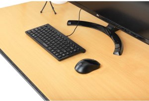 Klawiatura Manhattan MANHATTAN Slim Mini-klawiatura USB 12 przyciski multimedialne/funkcyjne zintegrowany kabel USB-A 1,5 m kompaktowy płaski format czarny 6