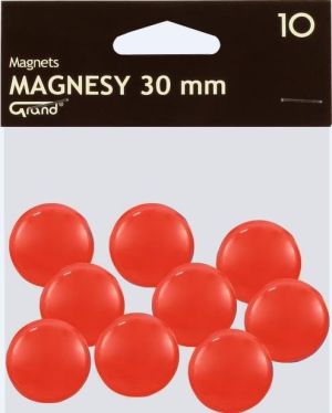 Grand Magnes 30mm czerwony 10szt GRAND - 190315 1