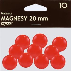 Grand Magnes 20mm czerwony 10szt GRAND - 189195 1