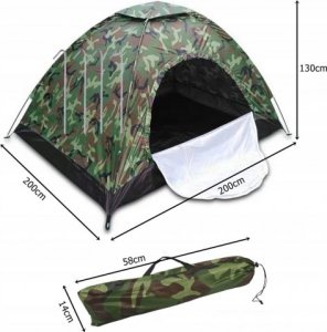 Namiot turystyczny 4 osobowy moro 2x2m moskitiera 2