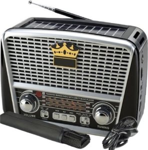 RADIO GŁOŚNIK BT USB PRZENOŚNE SOLAR AKUMULATOR 1