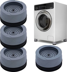 PODKŁADKI ANTYWIBRACYJNE GUMOWE POD PRALKĘ ZMYWARKĘ SUSZARKĘ LODÓWKĘ 4 SZT 6