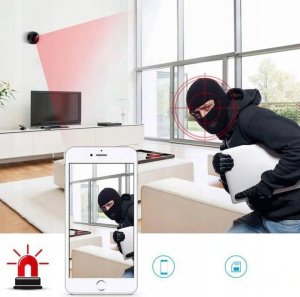 1TECH KAMERA mini szpiegowska bezprzewodowa USB K01 (czarna) + KARTA 32GB 14