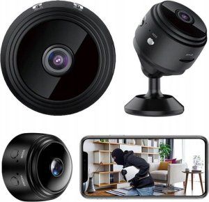 1TECH KAMERA mini szpiegowska bezprzewodowa USB K01 (czarna) + KARTA 32GB 2