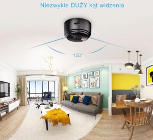 1TECH KAMERA mini szpiegowska bezprzewodowa USB K01 (czarna) + KARTA 32GB 10