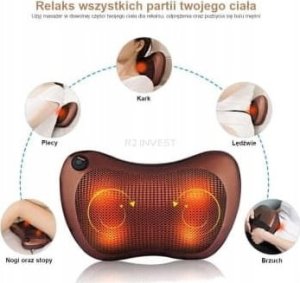 MARK1 Poduszka masująca masażer Shiatsu M02 (brązowa) 13