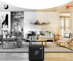 MARK1 KAMERA SZPIEGOWSKA MINI UKRYTA DETEKCJA WIFI 4K PANORAMICZNA SYS-R K0 4
