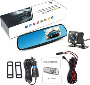 MARK1 Wideorejestrator kamera REJESTRATOR JAZDY 1080P w lusterku W01 z kame 6