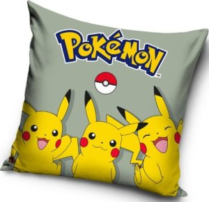 Poszewka Velvet 40x40 Pokemon z Pikachu Bulbozaur 1