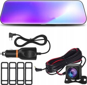 MARK1 Wideorejestrator kamera REJESTRATOR JAZDY W02 w lusterku z kamerą cof 2