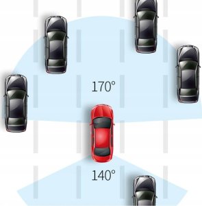 MARK1 Wideorejestrator kamera REJESTRATOR JAZDY W02 w lusterku z kamerą cof 3