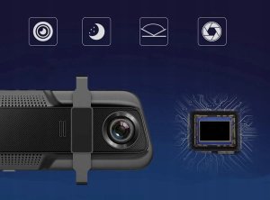 MARK1 Wideorejestrator kamera REJESTRATOR JAZDY W02 w lusterku z kamerą cof 4