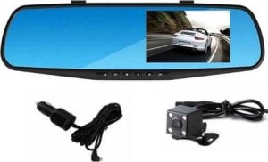 1TECH Wideorejestrator kamera REJESTRATOR JAZDY 1080P w lusterku W01 z kamerą cofania 0.2kg 7