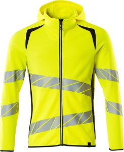MASCOT Bluza z kapturem z zamkiem błyskawicznym ACCELERATE SAFE (kolor żółty hi-vis/czerń, rozmiar M) 1