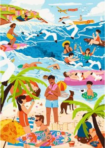 Trefl Puzzle Premium Plus Quality - The Art of Colour: W wakacyjnym ferworze 1000 elementów (12065) 2